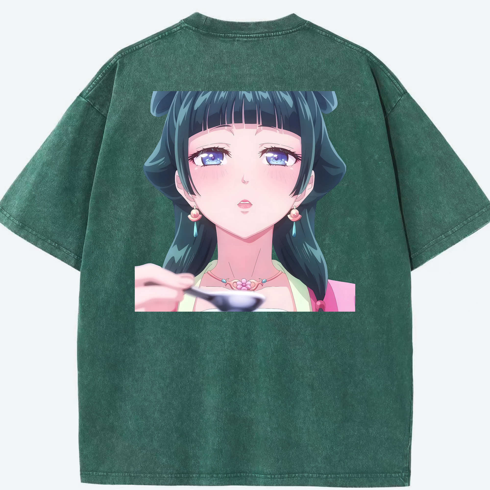 （画像用） 薬屋のひとりごと The Apothecary Diaries 綿100% ヴィンテージ風 半袖Tシャツ（背面プリント）